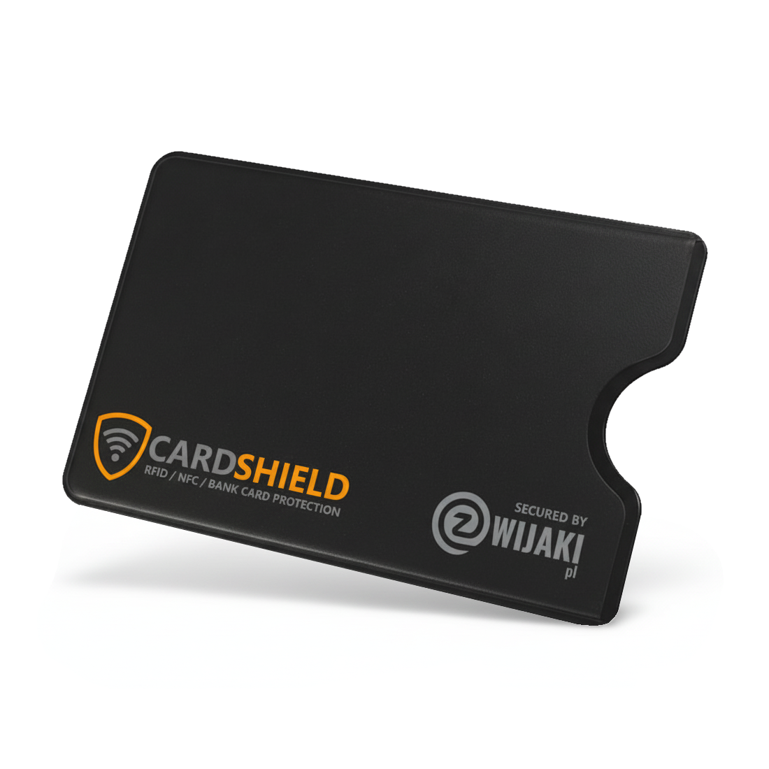 Sztywne etui RFID CardShield – plastikowe etui na kartę – czarne / białe (NK011) - obrazek 4