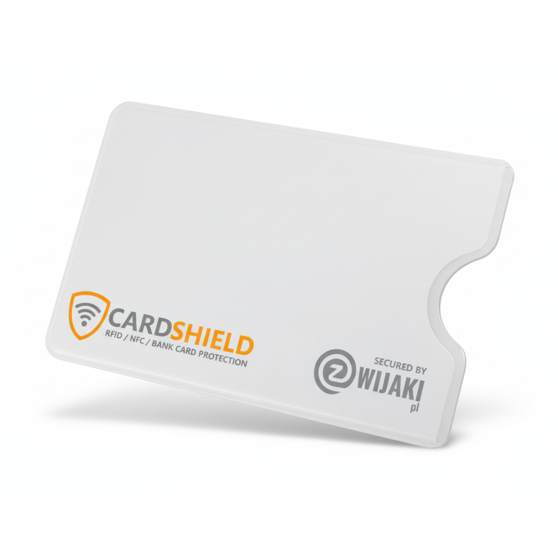 Sztywne etui RFID CardShield – plastikowe etui na kartę – czarne / białe (NK011) - obrazek 2