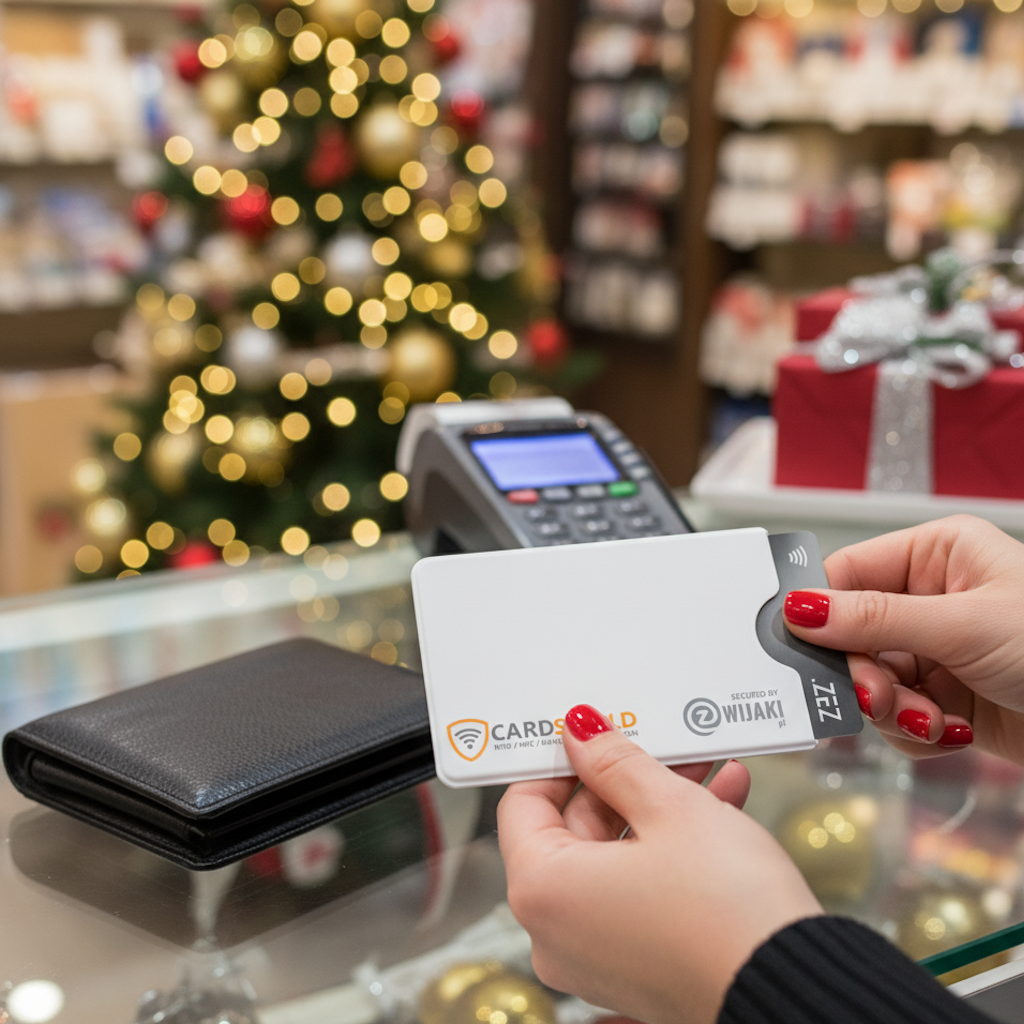 Sztywne etui RFID CardShield – plastikowe etui na kartę – czarne / białe (NK011) - obrazek 8