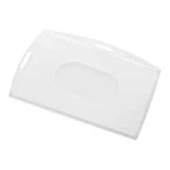 Holder na kartę ID (poziom/pion) – etui do identyfikatora RFID – transparentny mocniejszy (NK231)