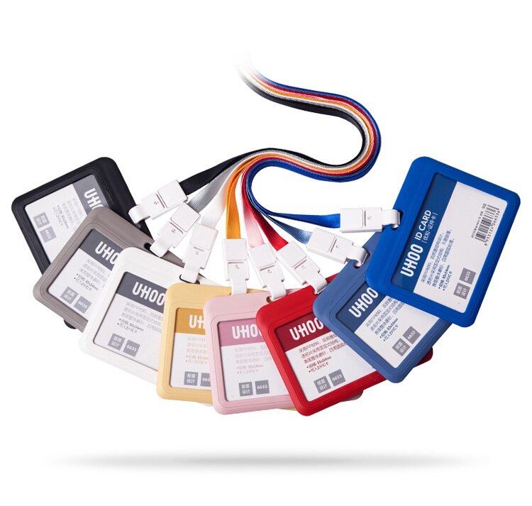 Holder poziomy na 1–2 karty z paskiem – etui RFID UHOO 6633 – różne kolory (NK233)
