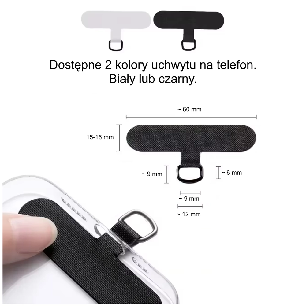Zabezpieczenie do telefonu antykradzieżowe HEAVY DUTY z metalową linką i karabińczykiem (NK276) - obrazek 6